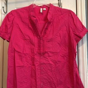 St. Johns Bay Pink Blouse 1X
